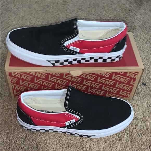 white red and black vans